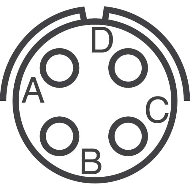 MS3112E-8-4S Amphenol Industrial Operations  Conjuntos de conectores circulares